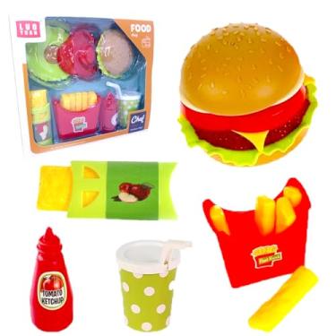 Imagem de Brinquedo Kit Cozinha Infantil Fast Food Comidas
