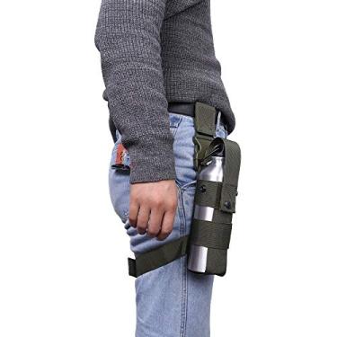 Imagem de Bolsa de spray de pimenta, bolsa de pulverização ajustável, bolsa de água, suporte de garrafa, abertura superior, suporte de extintor de incêndio para perna esquerda/direita