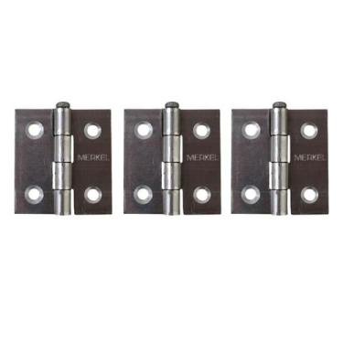 Imagem de Dobradiça Ferro Zincado 2" 850 Silvana Kit 3 Peças - 000130