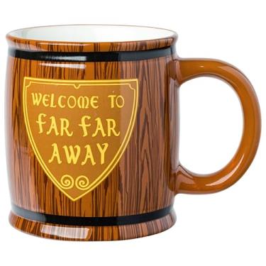 Imagem de Silver Buffalo Caneca esculpida em cerâmica 3D Welcome to Far Far Away Shrek, 590 ml