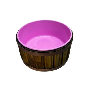 Imagem de Tina Marrom para escalda pés em pinus com pintura premium no alumínio 