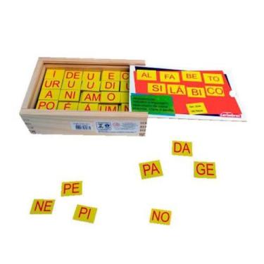Imagem de Jogo educativo alfabeto silabico carimbras