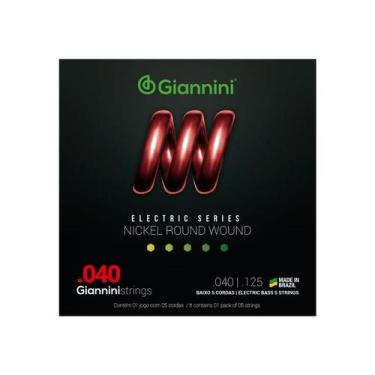 Imagem de Encordoamento para contra baixo eletrico 5 cordas geebrl 5 - .040-.125