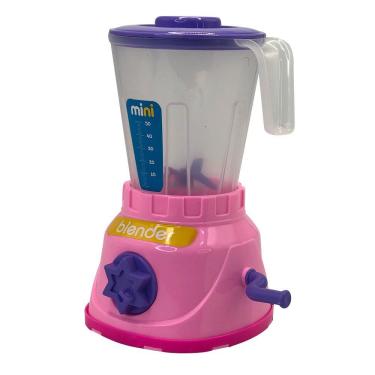 Imagem de Mini Liquidificador Infantil Copo Removível E Manivela Giratória Para Praticidade E Diversão