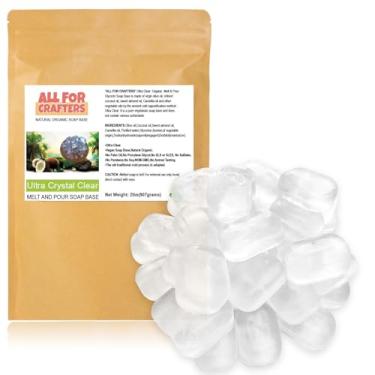 Imagem de ALL FOR CRAFTERS - Base De Sabonete Glicerina Ultra Transparente 2 Lb Para Derreter E Despejar
