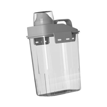 Imagem de Recipiente do pó da lavanderia, suporte do distribuidor dos grânulos do impulsionador do perfume, distribuidor do sabão dos grânulos do amaciante para, CINZA, 2L