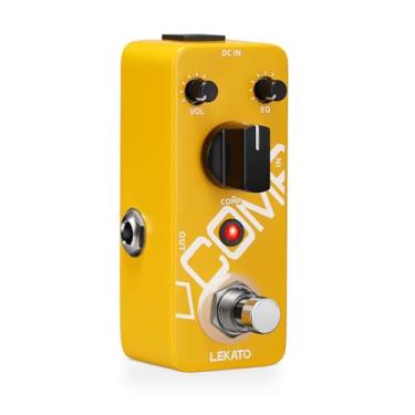 Imagem de LEKATO Pedal De Compressor, Yellow Comp Mini, Compressão Portátil Com True Bypass, Equalizador E Volume Ajustáveis, Pedais Efeito Analógico Óptico Clássico Para Guitarra Elétrica Baixo