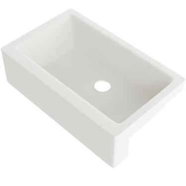 Imagem de Pia de cozinha composta de granito de tigela única em branco