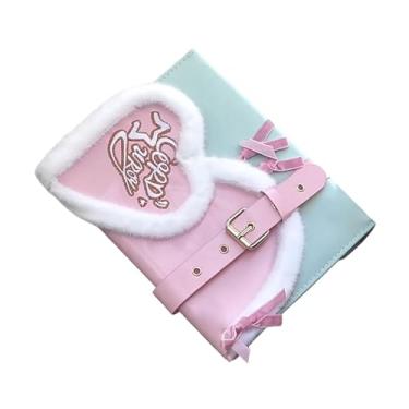 Imagem de FLCPJGV Lindo fichário de pelúcia para cartões de fotos, mini álbum de fotos, fichário para cartões, porta-cartões, para casamento, Livro de Cartas