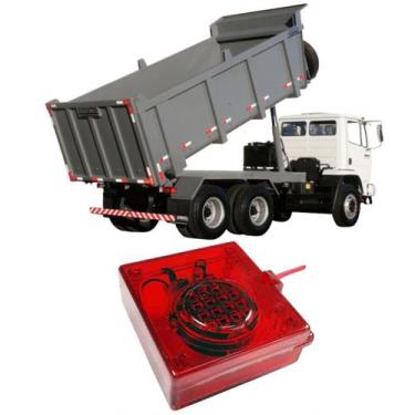 Imagem de Alarme Sonoro Visual Caçamba Levantada 12V 24V Caminhao Basculante Den