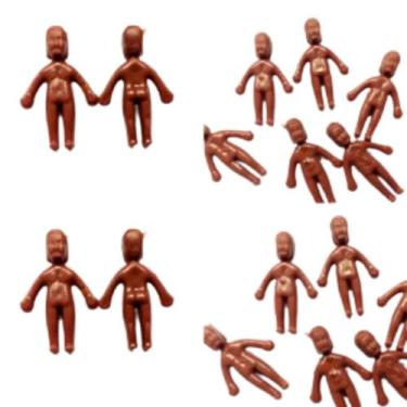 Imagem de Mini Bonequinhos Maquete Bonequinhas Plásticas para Lembrancinhas de F