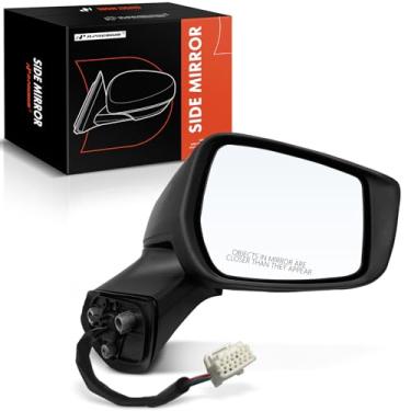 Imagem de A-Premium Espelho retrovisor elétrico do lado do passageiro - compatível com Nissan Versa Note S SV 2015-2019, S Plus SL 2015-2017 - Espelho retrovisor externo preto dobrável manual não aquecido -