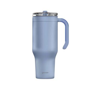 Imagem de Gocase Copo Térmico Modelo Life 1180ml Aço Inox, Bebida Fria até 48h e Quente até 6h (Azul Claro)