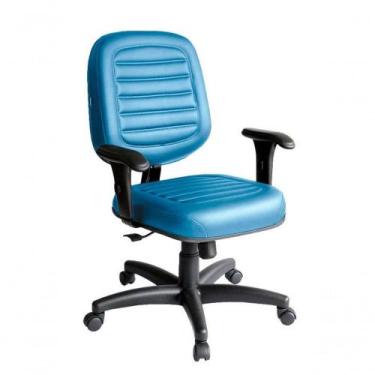 Imagem de Cadeira Diretor Para Escritório Linha Blenda Azul - DESIGN OFFICE MÓVE