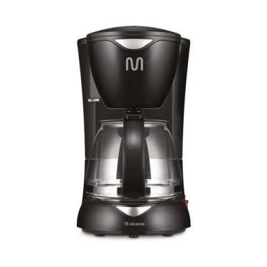 Imagem de Cafeteira Elétrica Multilaser GO035 15 Xícaras com Filtro, Preto, 110V