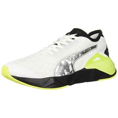 Imagem de PUMA Tênis feminino de plástico para celular, Puma Branco-puma Preto-Amarelo Alerta, 8.5