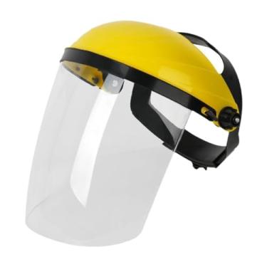 Imagem de YWMJZEU Capacete de Soldagem, Máscara de Soldagem Leve, Cobertura Facial Completa Contra Gases, Equipamento de Proteção, Escudo Facial de Segurança para Argôn, Top Amarelo Claro, Tamanho real