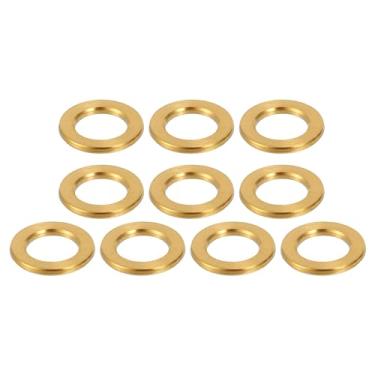 Imagem de Partuto 10 peças M6 parafuso universal para bicicleta parafuso arruela parafusos - MTB mountain bike bicicleta côncavo convexo balanceador - liga de titânio dourado