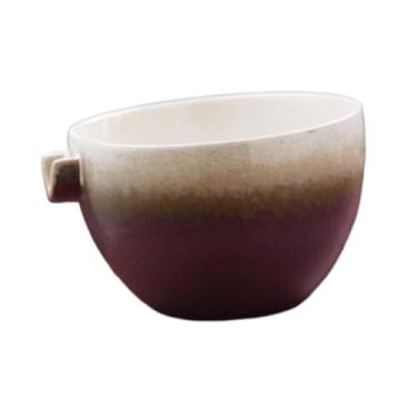 Imagem de Ｂｅｓｇａ Tigela Matcha, xícara de chá verde japonesa de porcelana tradicional, chawan para cerimônia do chá com bico para servir para a família, Branco