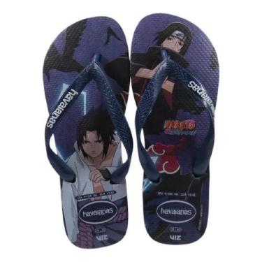 Imagem de Chinelo Havainas Masculino Naruto Marinho - Havaianas, 39/4, Marinho
