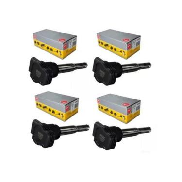 Imagem de 4 Bobina De Ignição A3 Q3 Q5 Tiguan Fusca Jetta 2.0 Tsi Ngk U5015