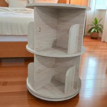 Imagem de Estante Prateleira Giratória Organizador Livro Brinquedo Decoração e I