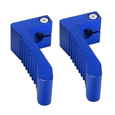 Imagem de Grcfumo Acessórios de modificação de pel de pé de moto de 2pcs, apoio de pé de pegs de pé acidentado, apoio para os pés do pé utilide para descanso de peg 43 47 49c C (Vermelho) (Azul)