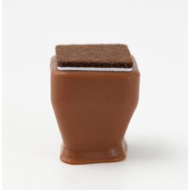 Imagem de Kit 4 Protetor Para Cadeira Mesa Feltro Silicone 20Mm A 28Mm - Geoprot