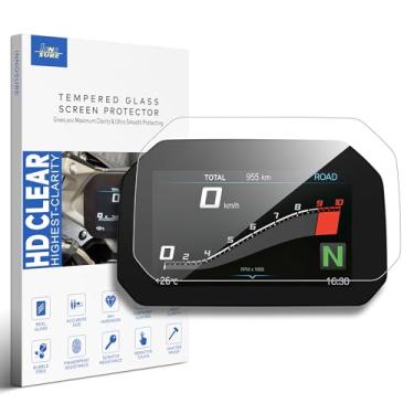 Imagem de INNOSURE Película de vidro para BMW R 1250/1300 R/RS/GS, S1000 R/RR/XR, F 750/800/850/900 GS (Adventure), F 900 R/XR, M1000 R/RR/XR, C400 GT/X Instrument Tela de 6,5 polegadas (HD Clear)
