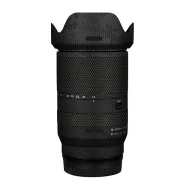 Imagem de Adesivo de lente de câmera para Tamron 18-300 mm F3.5-6.3 adequado para Sony Mount Macro Coat Wraps Film Protector Vinyl Decal Skin 18 300 (Mamba Black)