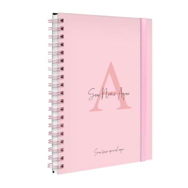 Imagem de Agenda Planner Semanal Plus 2026 Personalizada Moderna Letra Cores Rosa Claro