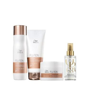 Imagem de Wella Fusion Sh 250ml + Cond 200ml + Masc 150ml + Oleo Light 100ml - W