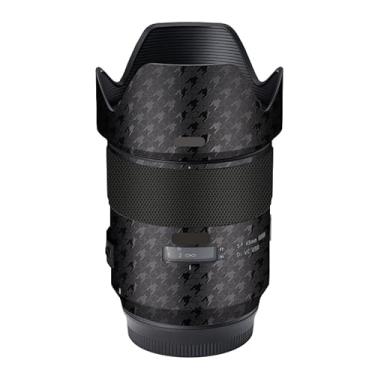 Imagem de Adesivo de lente de câmera antiarranhões para Tamron SP 45 mm F1.8 adequado para Canon EF Mount Coat Wrap Película protetora de corpo protetor capa de pele 45 1.8 (Plover preto)