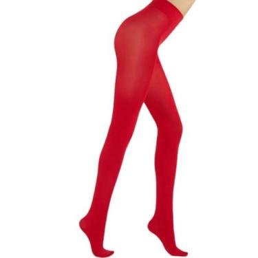 Imagem de Meia Calça Ballet com Pé Fio 40 cor Vermelho - Ballet Magia, Vermelho,