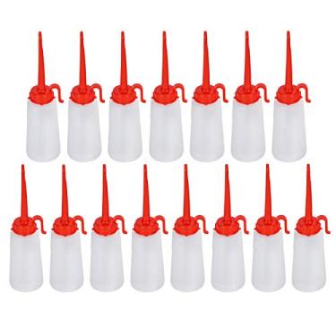 Imagem de MUNEFE 15PCS 150ML CHAIN MACHING OLA LABE, MÁQUINA DE CORTURA PLÁSTICA ÓLEIRA, Lata de óleo com bico, adequado para lubrificantes e óleos