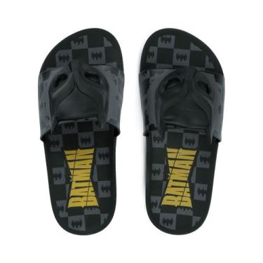 Imagem de Chinelo Slide Infantil Grendene Batman Adventure Preto, Preto, 31
