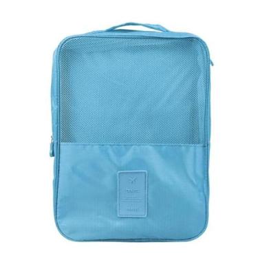 Imagem de Bolsa Porta Sapato Organizador de Mala - Malissima, Azul claro