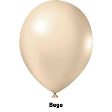 Imagem de BALÃO REDONDO LISO- ART-LATEX Nº 05 - BEGE - Pacote com 50 unidades - 