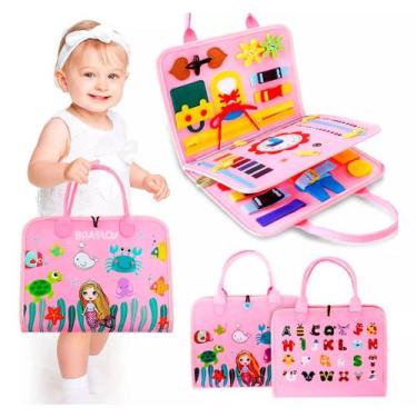 Imagem de Maleta Educativa Brinquedo Atividades Aprendizados Pedagógica e Divers
