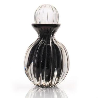Imagem de Garrafa Em Cristal Murano Preto - São Marcos 17cm