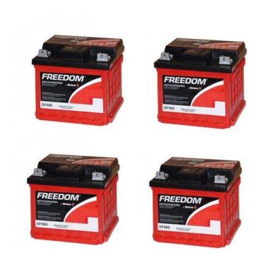 Imagem de Kit C/4 Bateria Estacionaria Freedom Df500 12v 40ah Nobreak