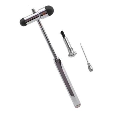 Imagem de Martelo Reflexo Neurologico Modelo Buck Com Agulha Pincel MD