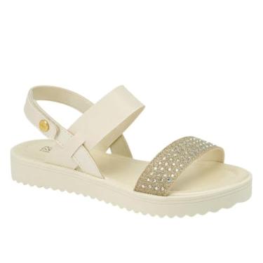 Imagem de Sandalia Papete Lola Off White Perolizado/off White Klin Tamanho:29