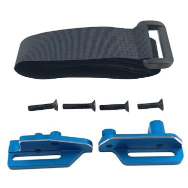 Imagem de Aluminum Alloy Battery Fixed Seat #8327 RC Upgrade Parts for 1/10 4-TEC Drift Ford Mustang Rear Wheel Drive ON-Road Drift CAR-105237-4 RC Car (Blue)