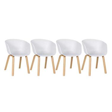 Imagem de Loft7, Kit 4 x cadeiras Cassia Kit Branco
