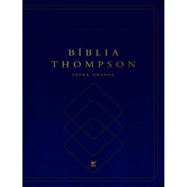 Imagem de Biblia Thompson - Letra Grande - Com Indice - Capa Luxo Azul