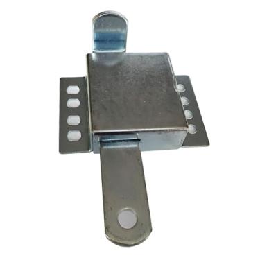 Imagem de Ｂｅｓｇａ Porta de Garagem com Trava Interna de Ferro Galvanizado, Ferragens, Alta Resistência, Resistente, Fácil de Instalar, Trava de Segurança Deslizante, Civil, Tamanho real