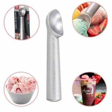 Imagem de Colher Sorvete  Açaí Alumínio Maciço 110g