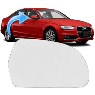 Imagem de Lente Do Espelho Retrovisor A4 A5 E A6 2010 À 2016 - Direito - HD