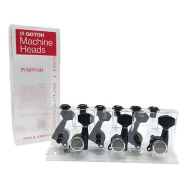 Imagem de Tarraxa canhota trava Gotoh MGT 6 linha SG381 07R B PRETA